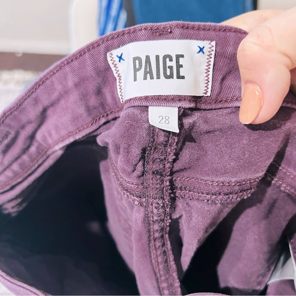 Paige Verdugo Ankle Jeans Purple Size 28 - Picture 8 of 8